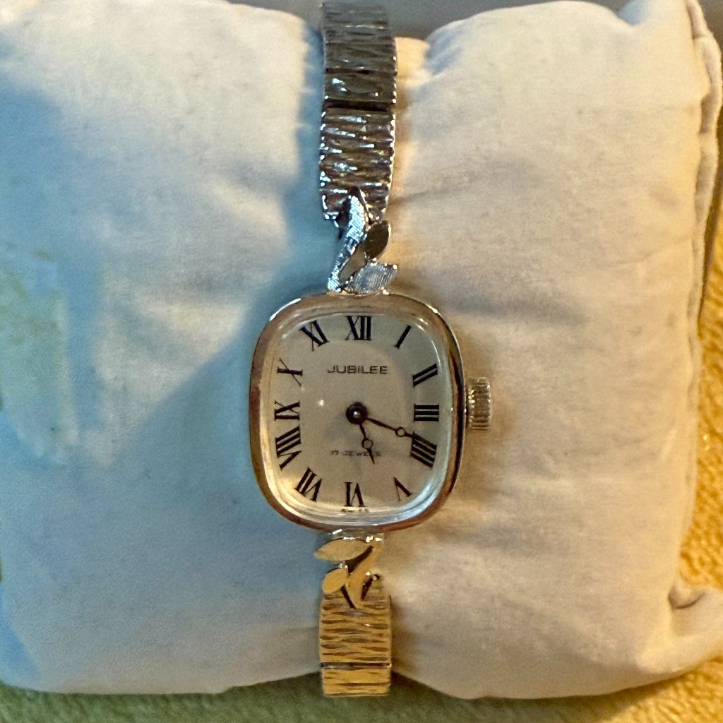 vtg  jubilee  rolex 17 jeweled ladies watch  swiss